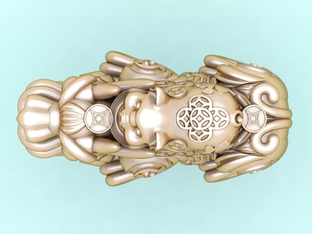 Pixiu pig Bracelet - Unicorn  bracelet - 5 Size 3D Model Collection_6