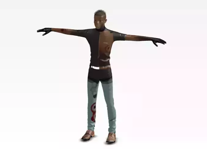 Game Character  Free 3D model