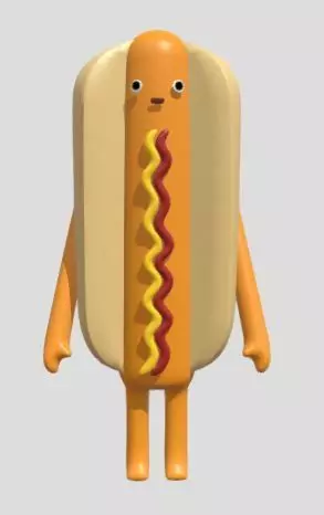 wooden character3 3D model_0