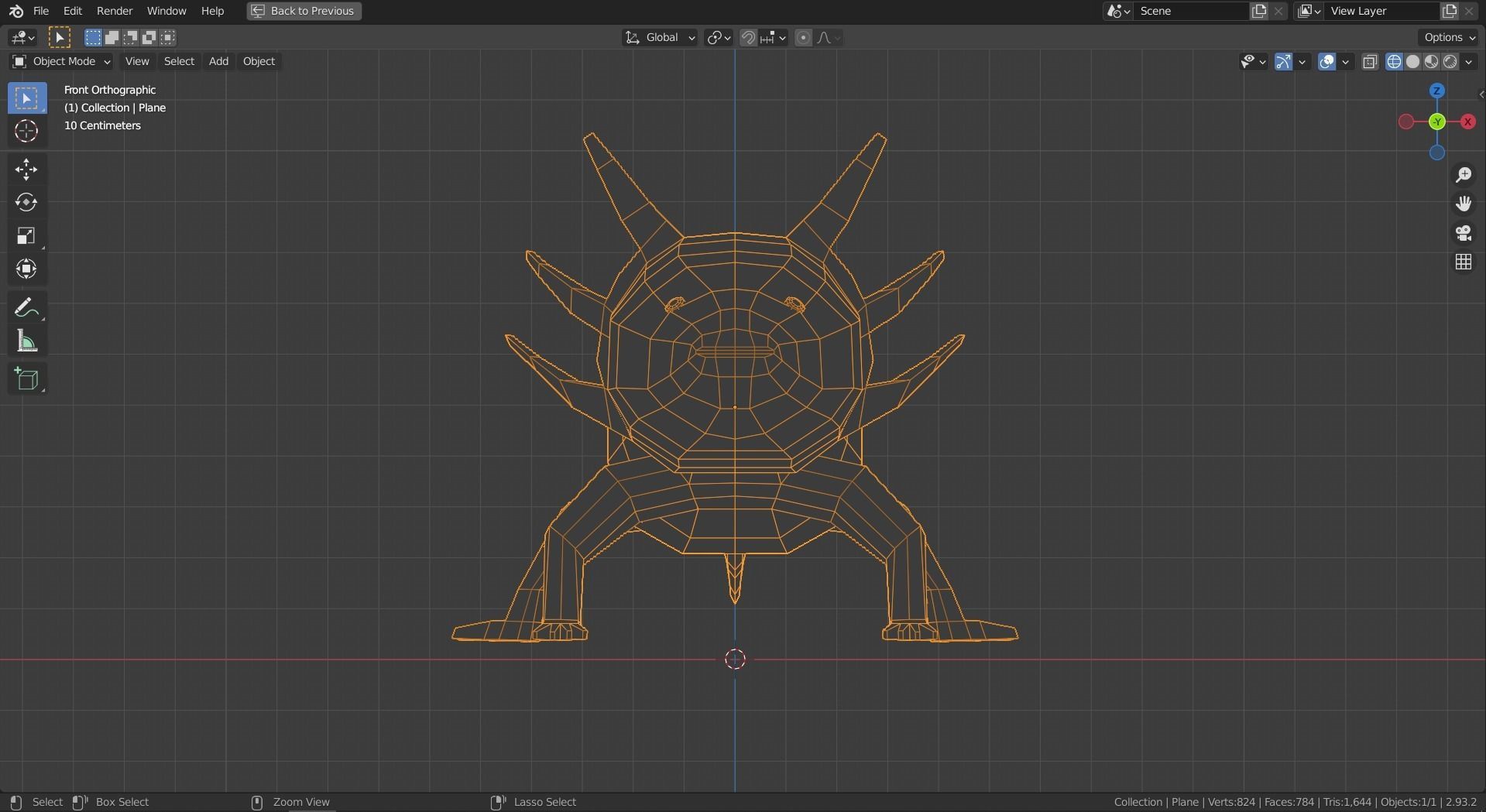 Low-poly Axolotl Low-poly 3D model_10