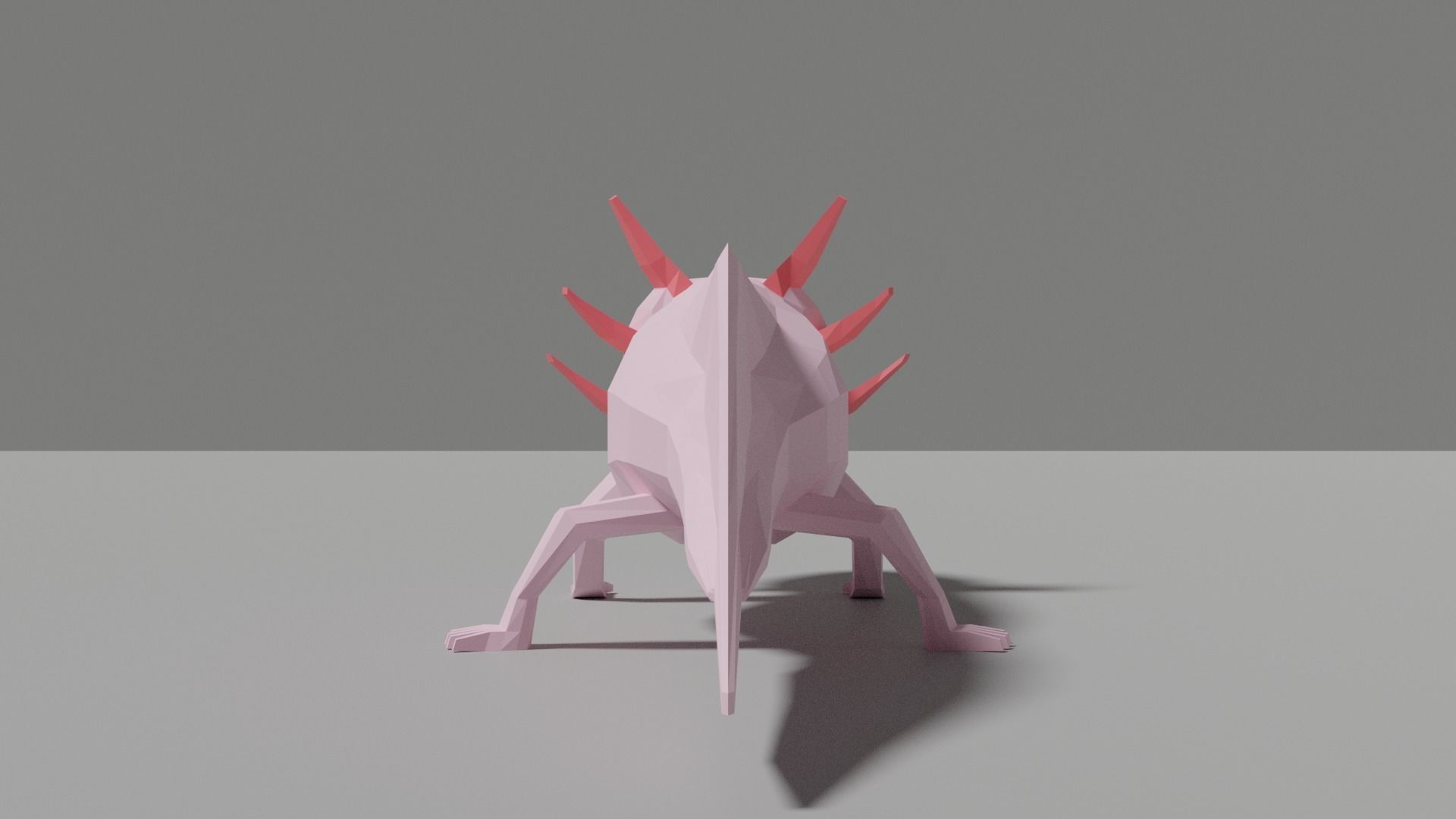 Low-poly Axolotl Low-poly 3D model_5