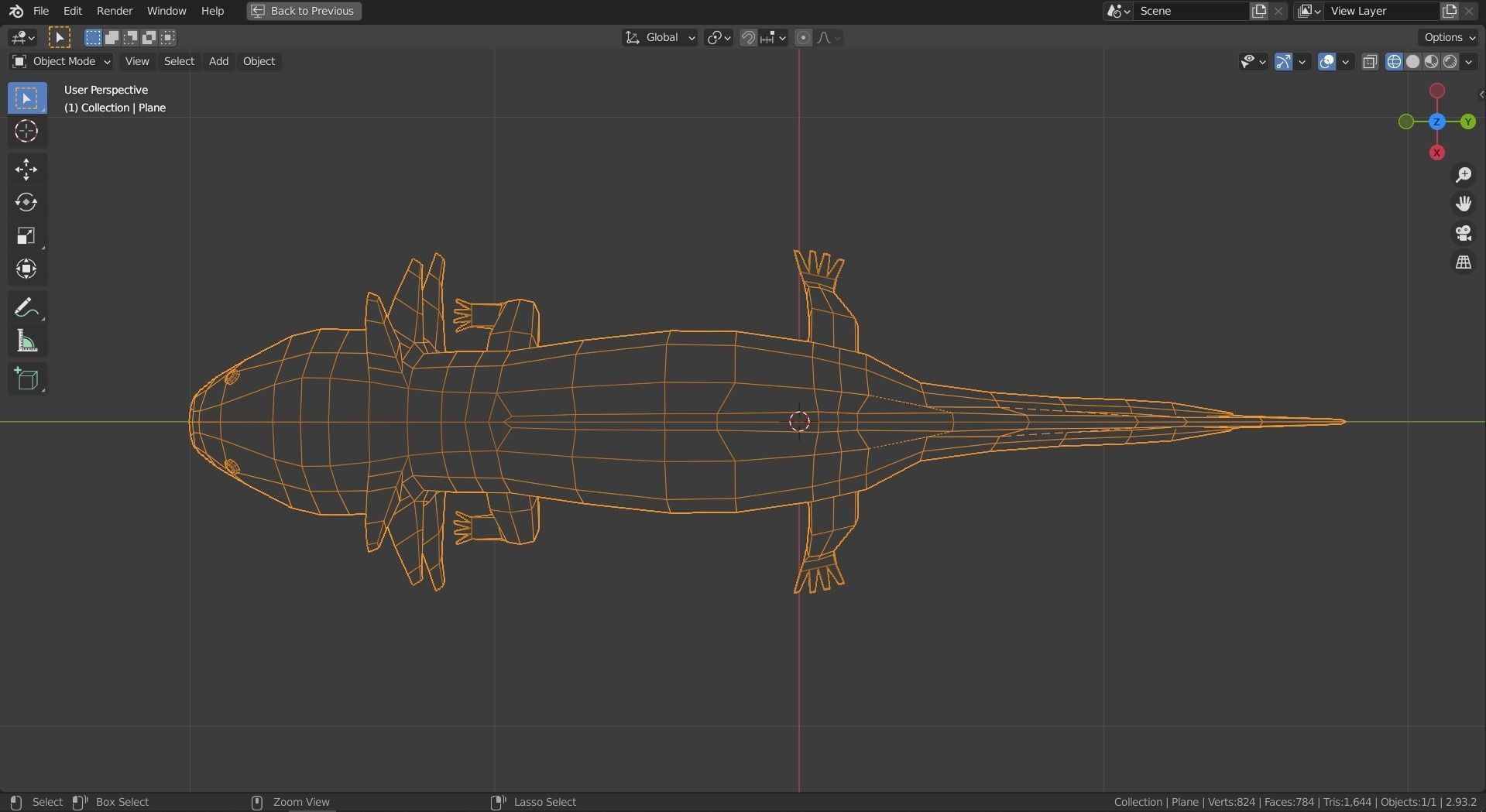 Low-poly Axolotl Low-poly 3D model_9