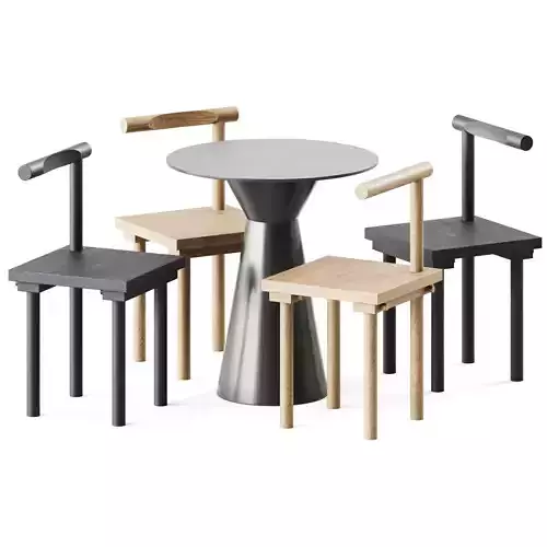 Table Roller by Gaber and Sculptural Chair by Kristina 