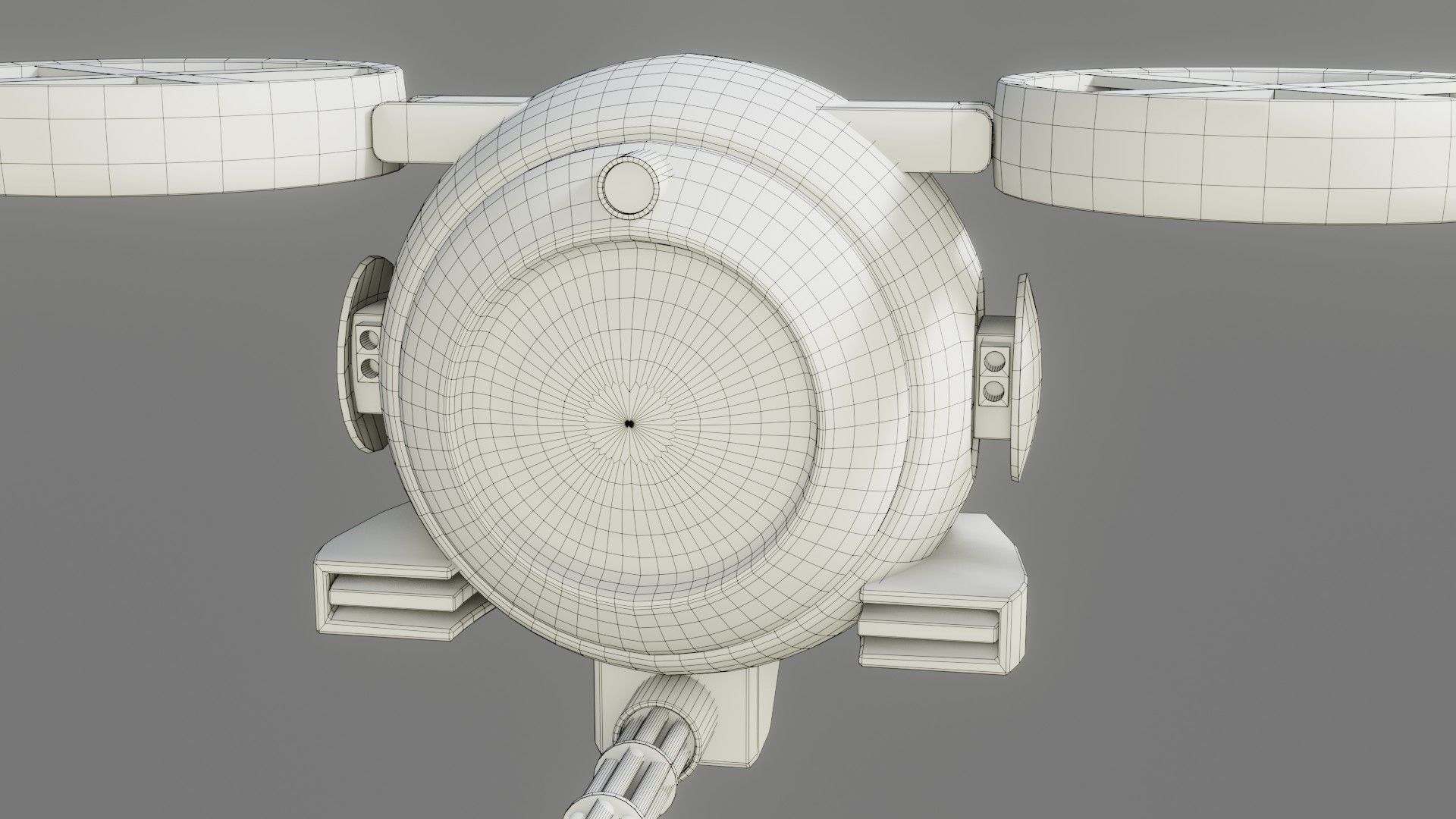 Sci-Fi Drone - Low Poly - Game Ready - PBR Low-poly 3D model_22