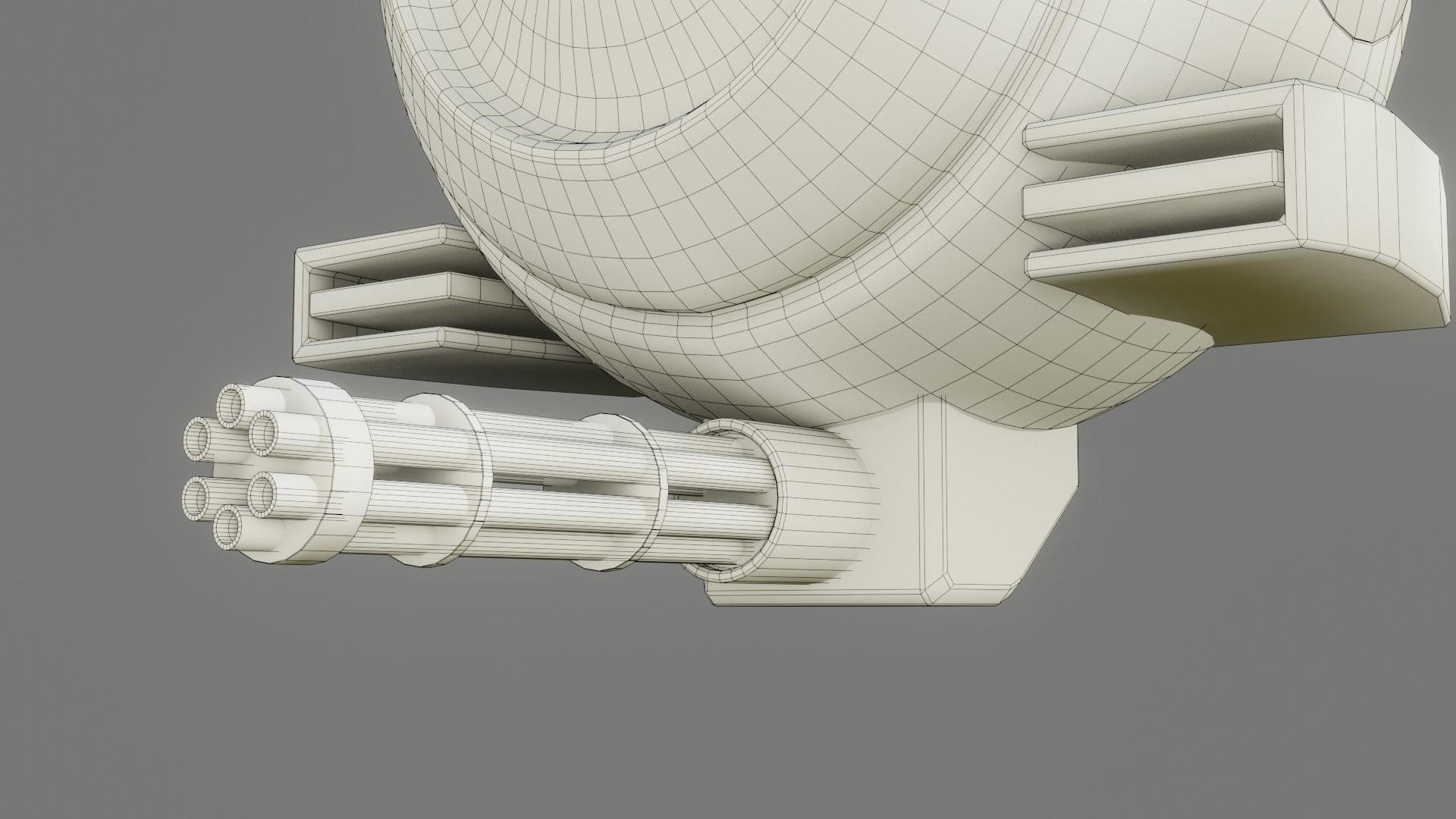 Sci-Fi Drone - Low Poly - Game Ready - PBR Low-poly 3D model_16