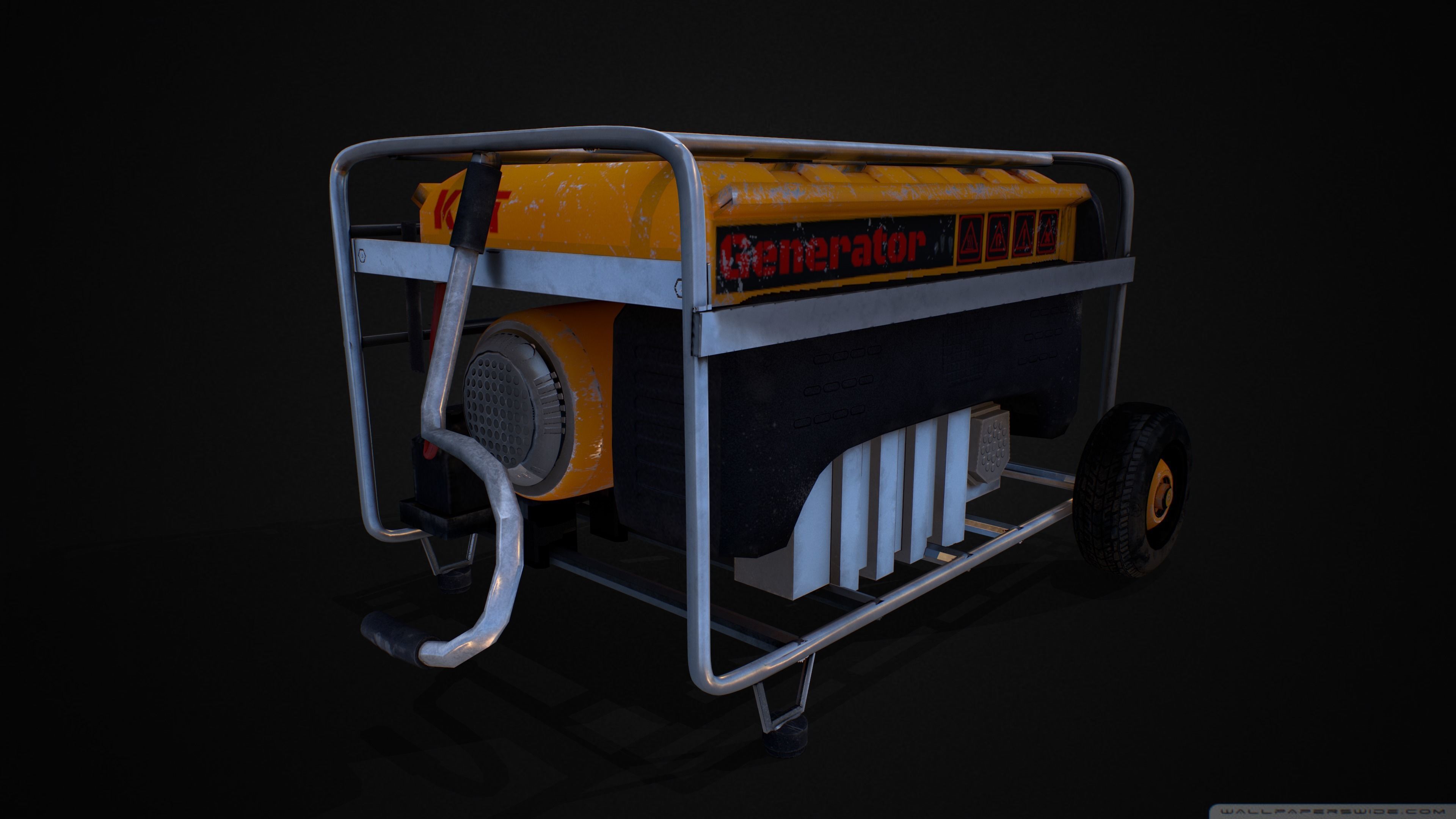 Fuel Generator 3D Low-poly 3D model_5