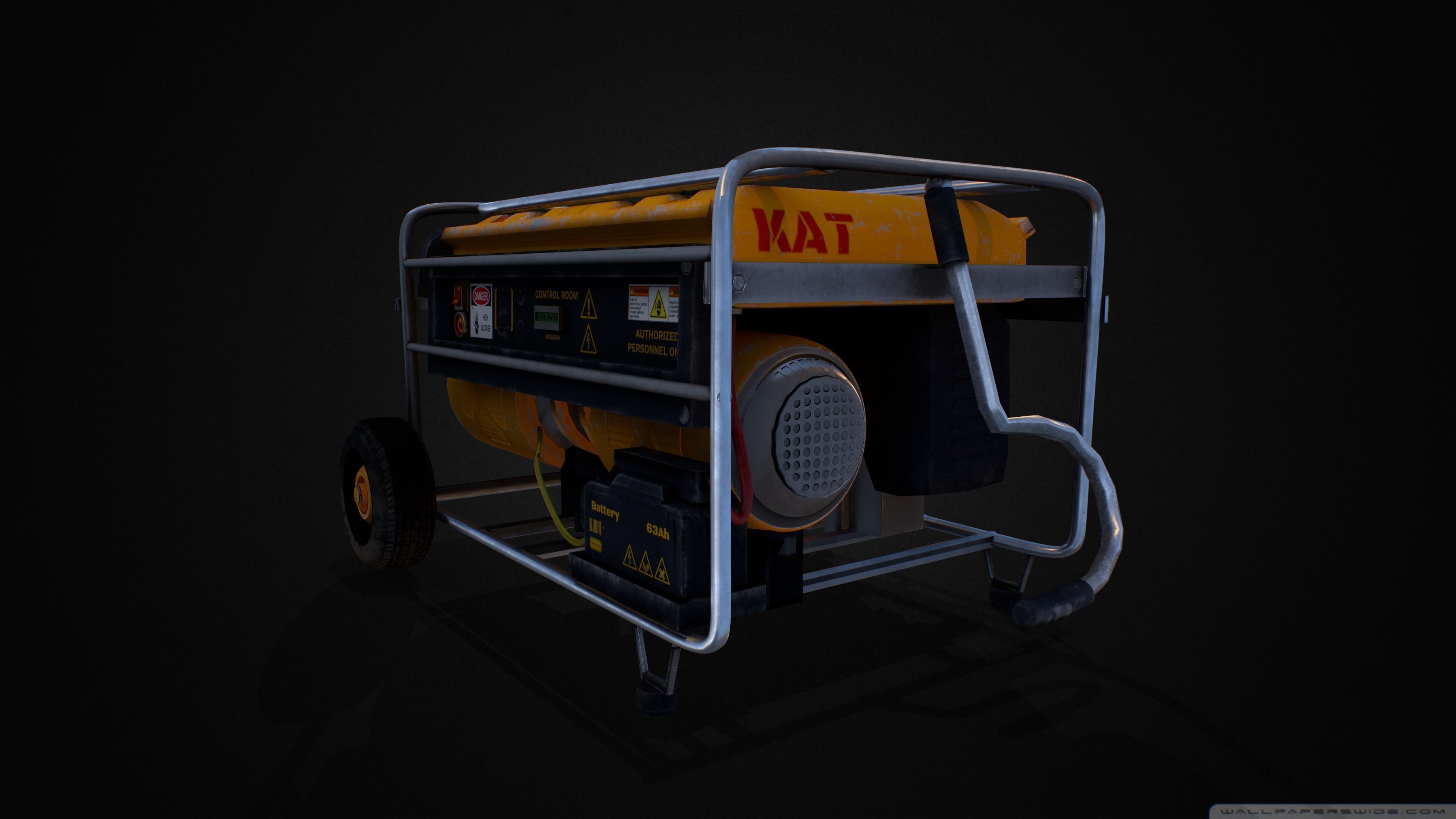 Fuel Generator 3D Low-poly 3D model_4