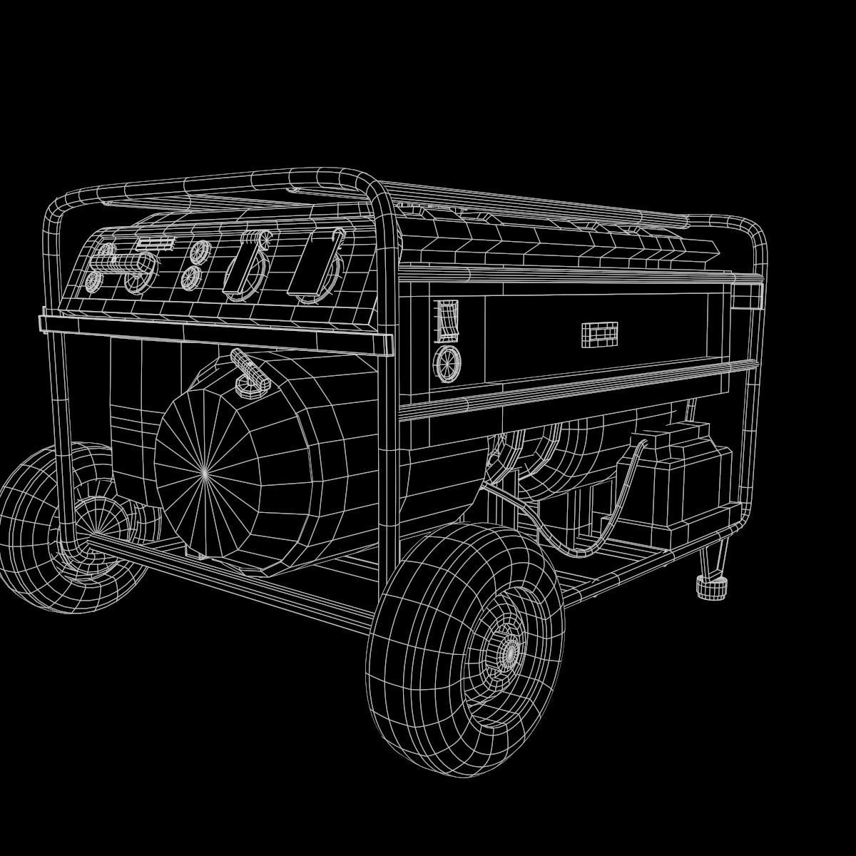 Fuel Generator 3D Low-poly 3D model_8