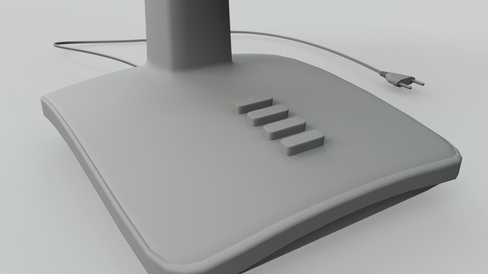 Table Fan Low Polly-Rigged  3D Model Low-poly 3D model_8