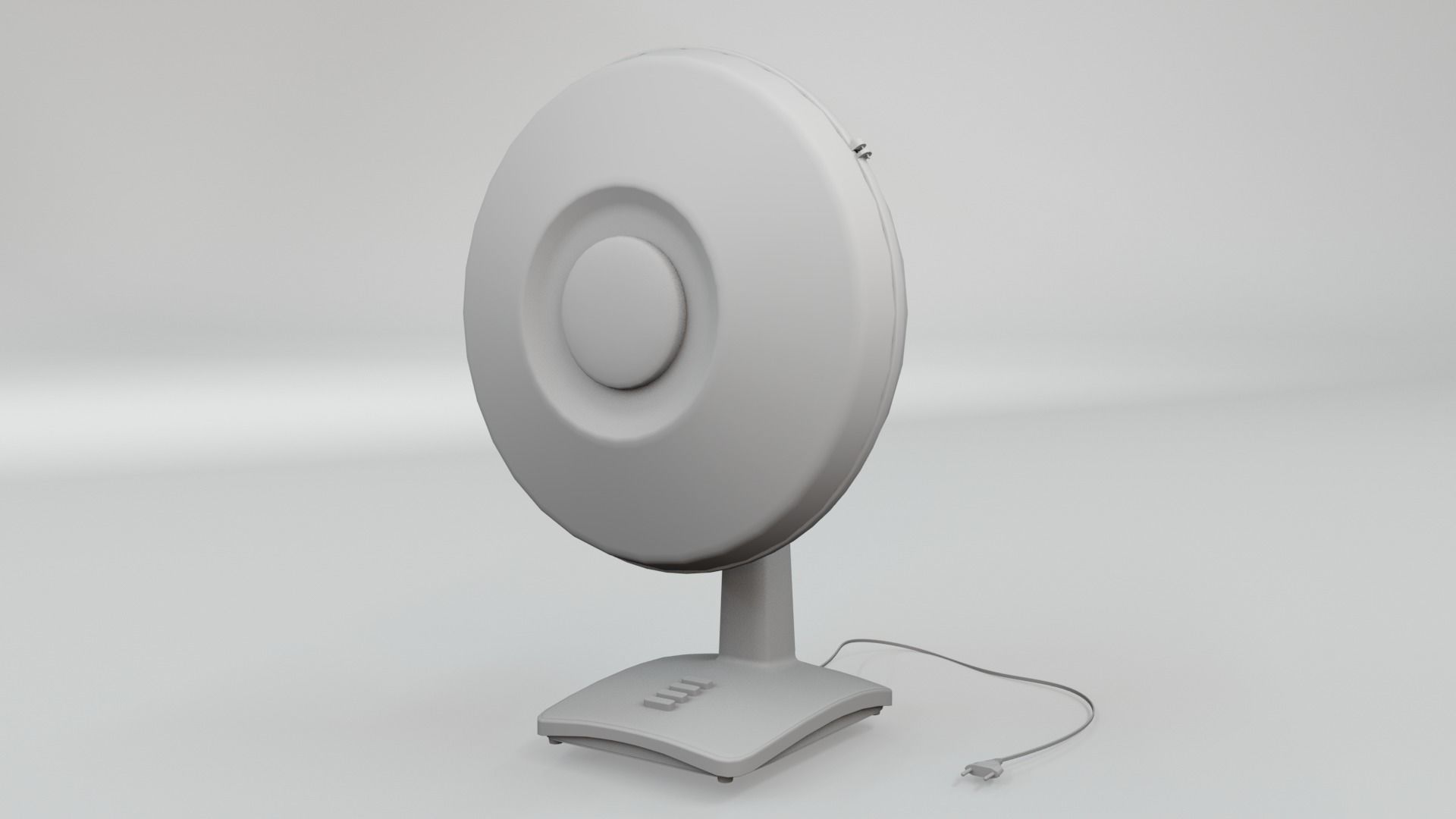 Table Fan Low Polly-Rigged  3D Model Low-poly 3D model_7