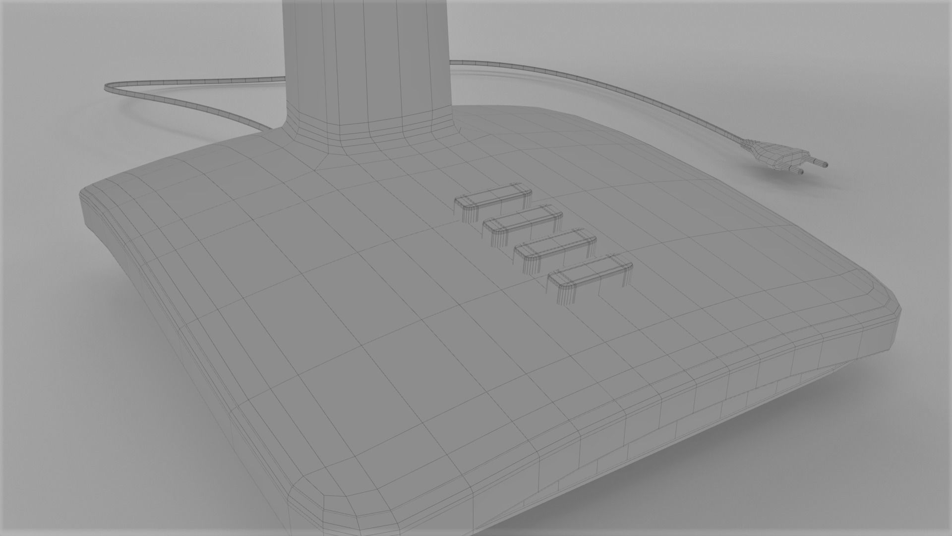 Table Fan Low Polly-Rigged  3D Model Low-poly 3D model_14