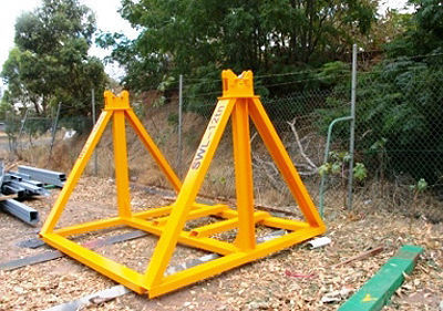 Model Railway - Cable Drum Jack and Stand 3D print model_16