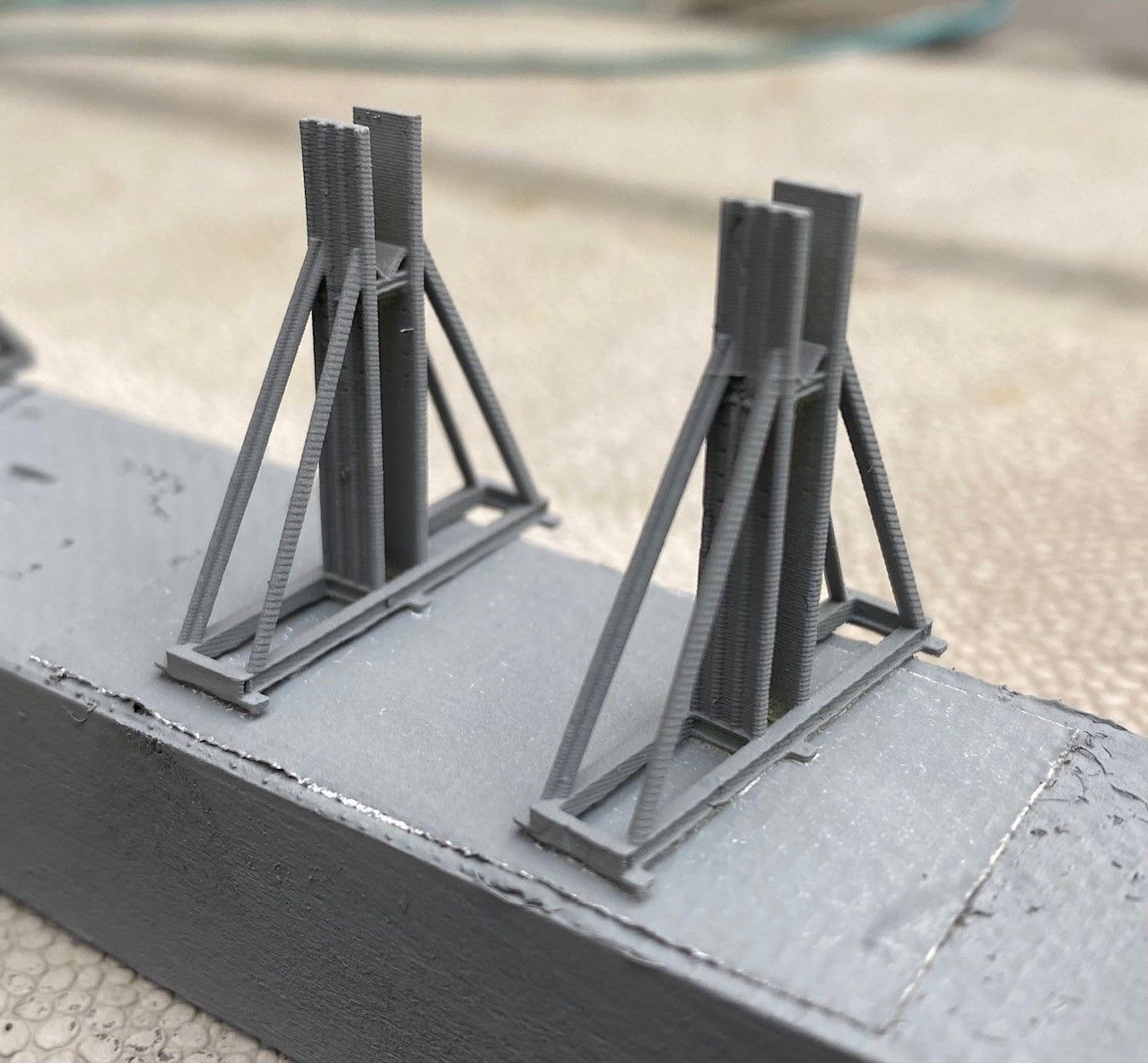 Model Railway - Cable Drum Jack and Stand 3D print model_13