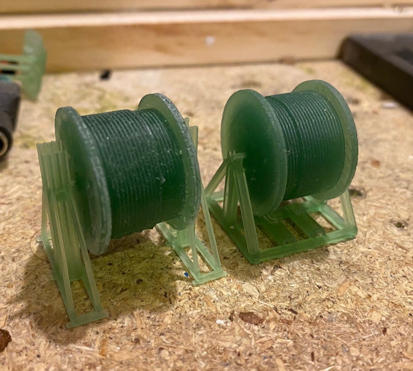 Model Railway - Cable Drum Jack and Stand 3D print model_3