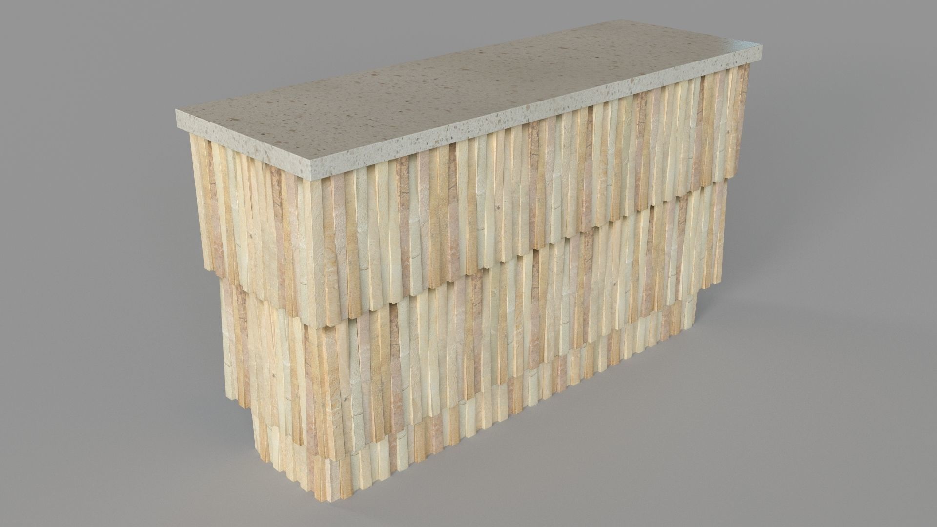 Teeter Totter Console Table 3D model_2