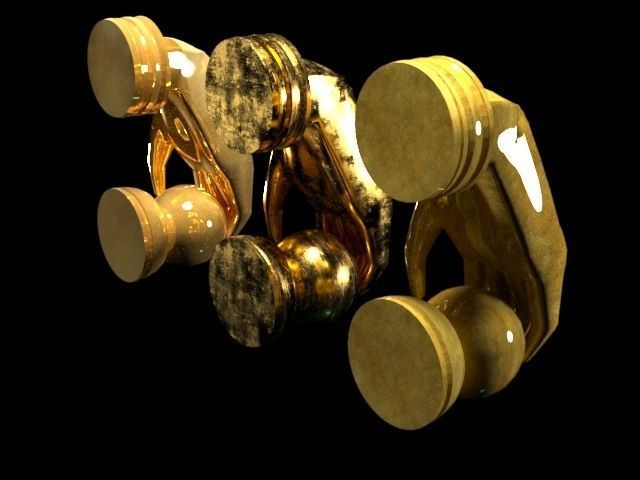 palm door handle 3D model_1