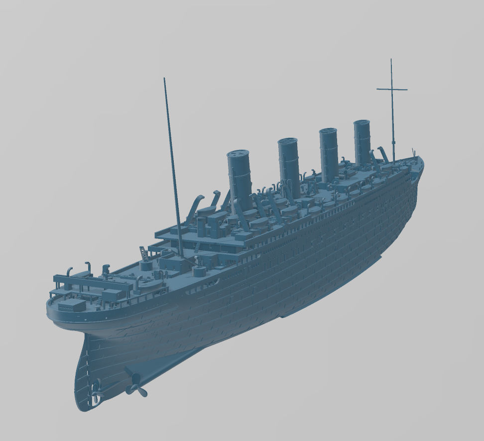 HMHS Britannic Titanics younger and last sister 3D print model_2