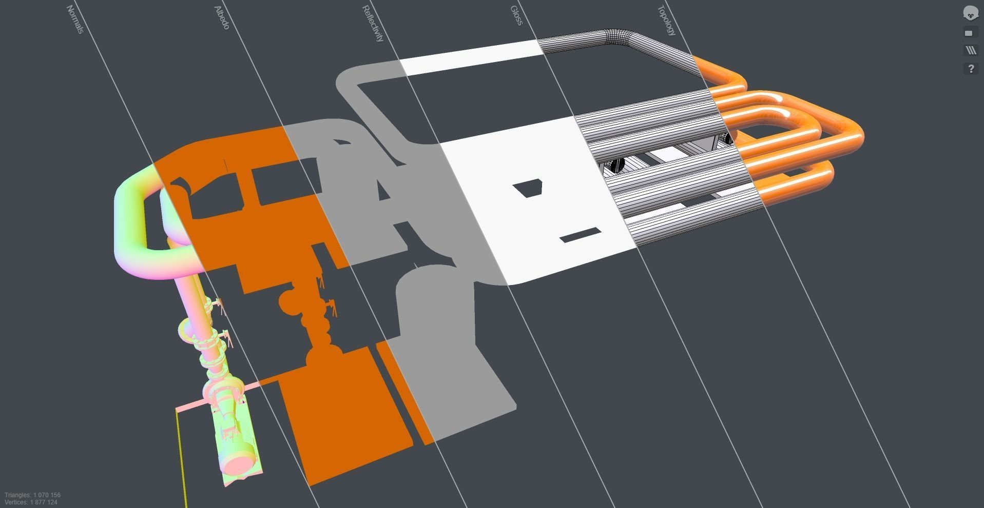 Industrial boiler room 3D model_12