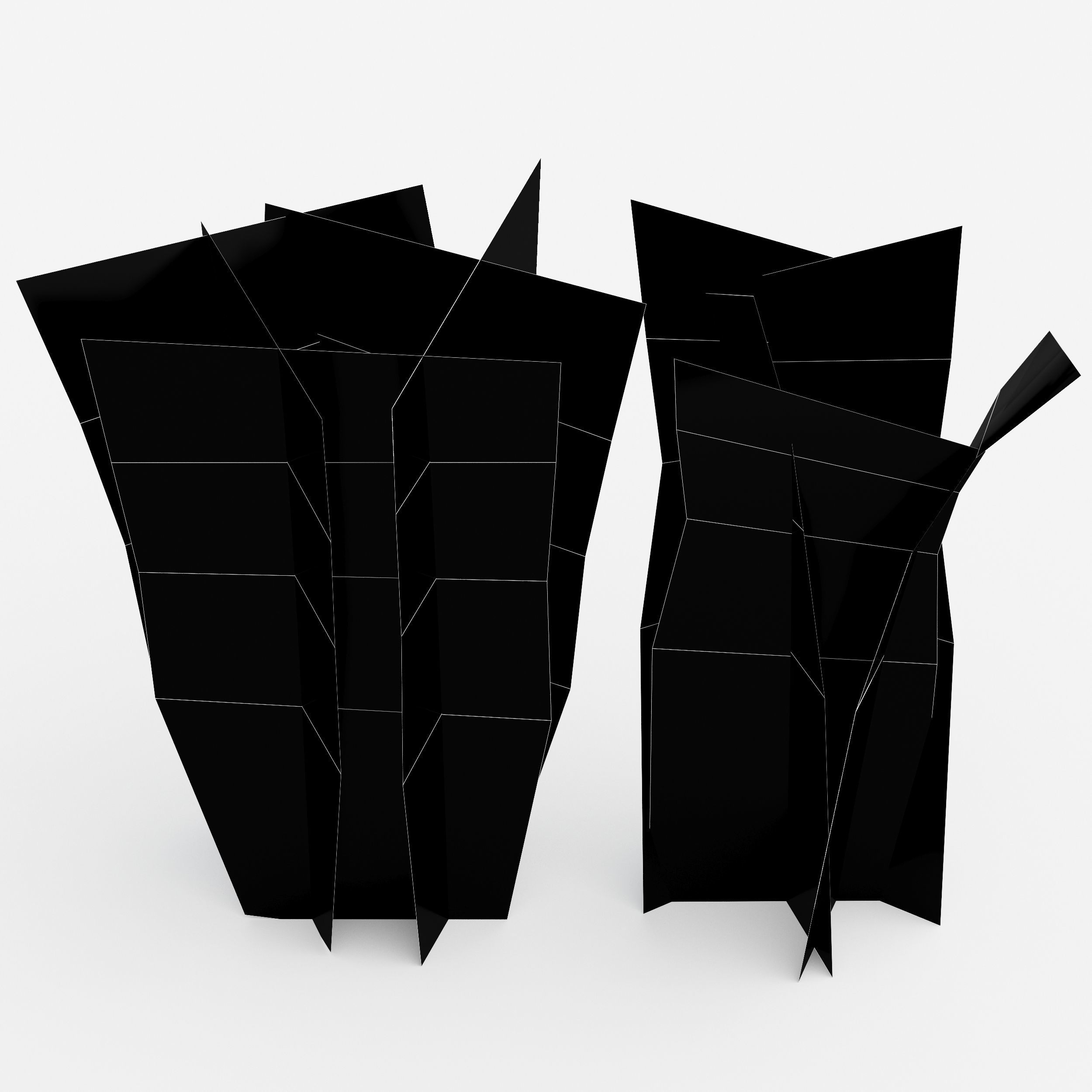 Decorative Floor Grass 02 3D model_4