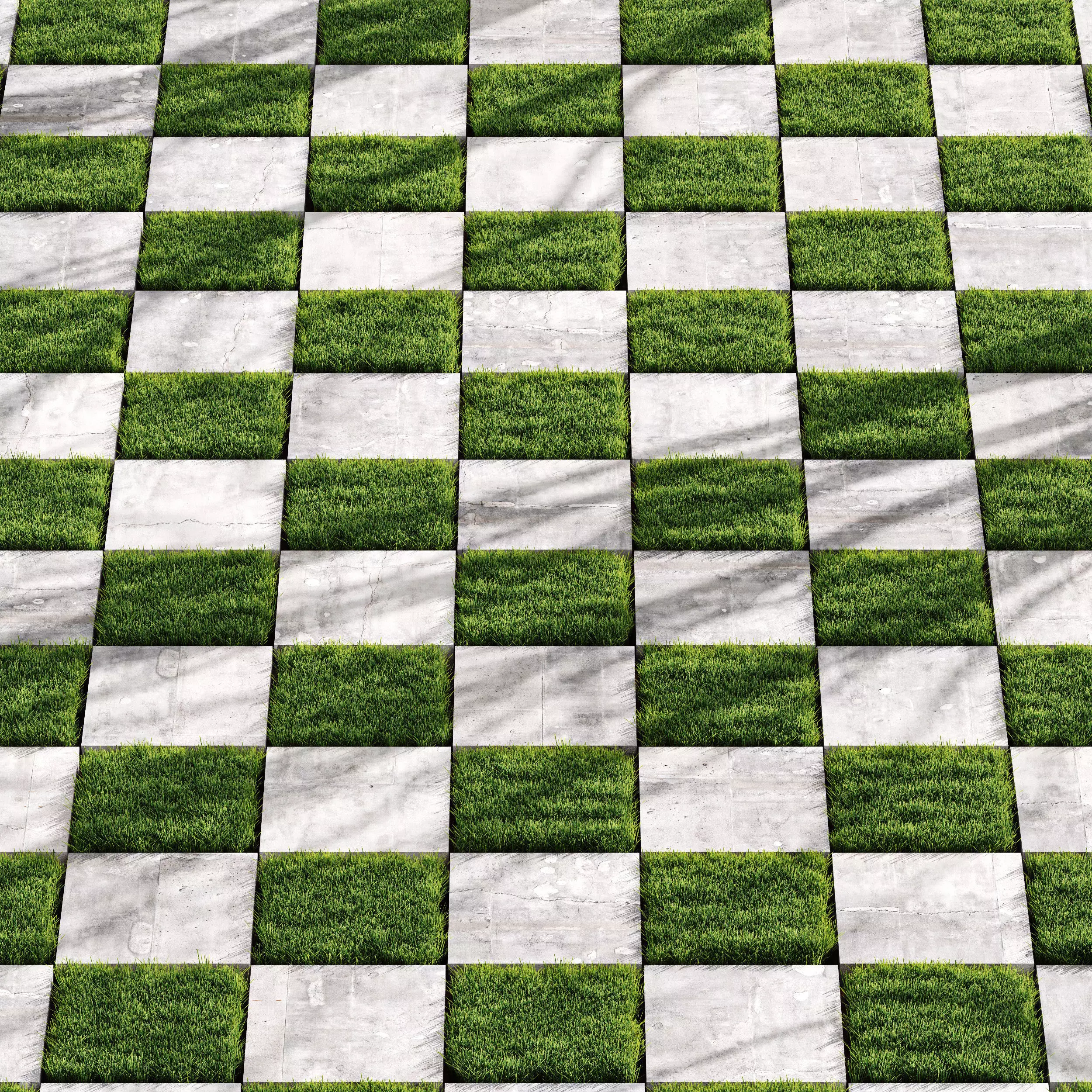 Decorative Floor Grass 02 3D model_0