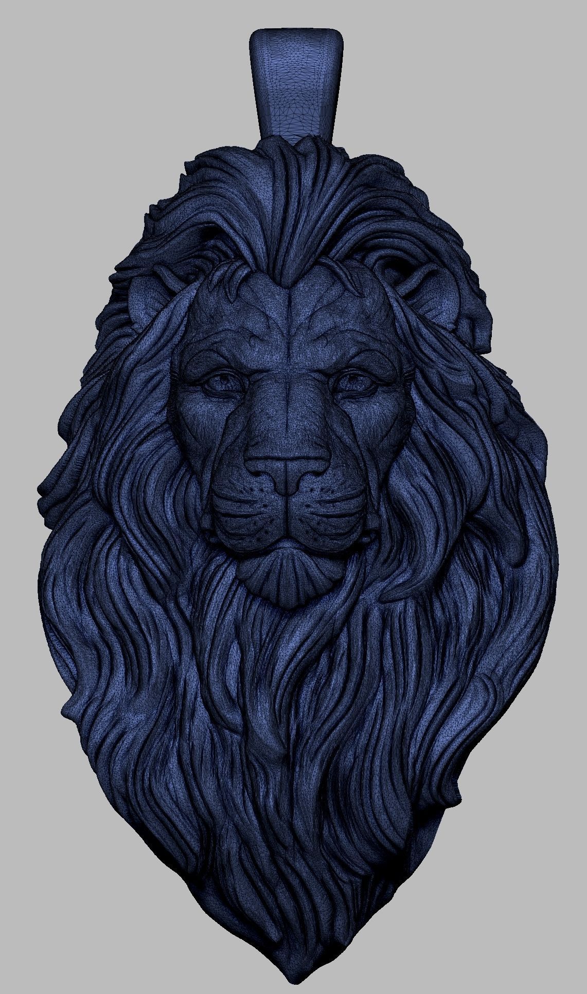 Lion Pendant 3D print model_10