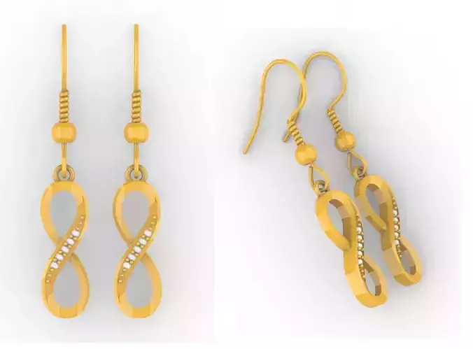 Infinity Diamond Earrings