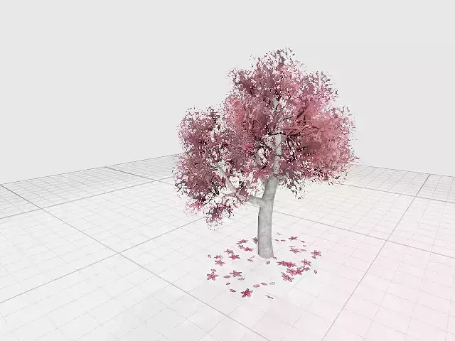 Sakura Tree Free low-poly 3D model
