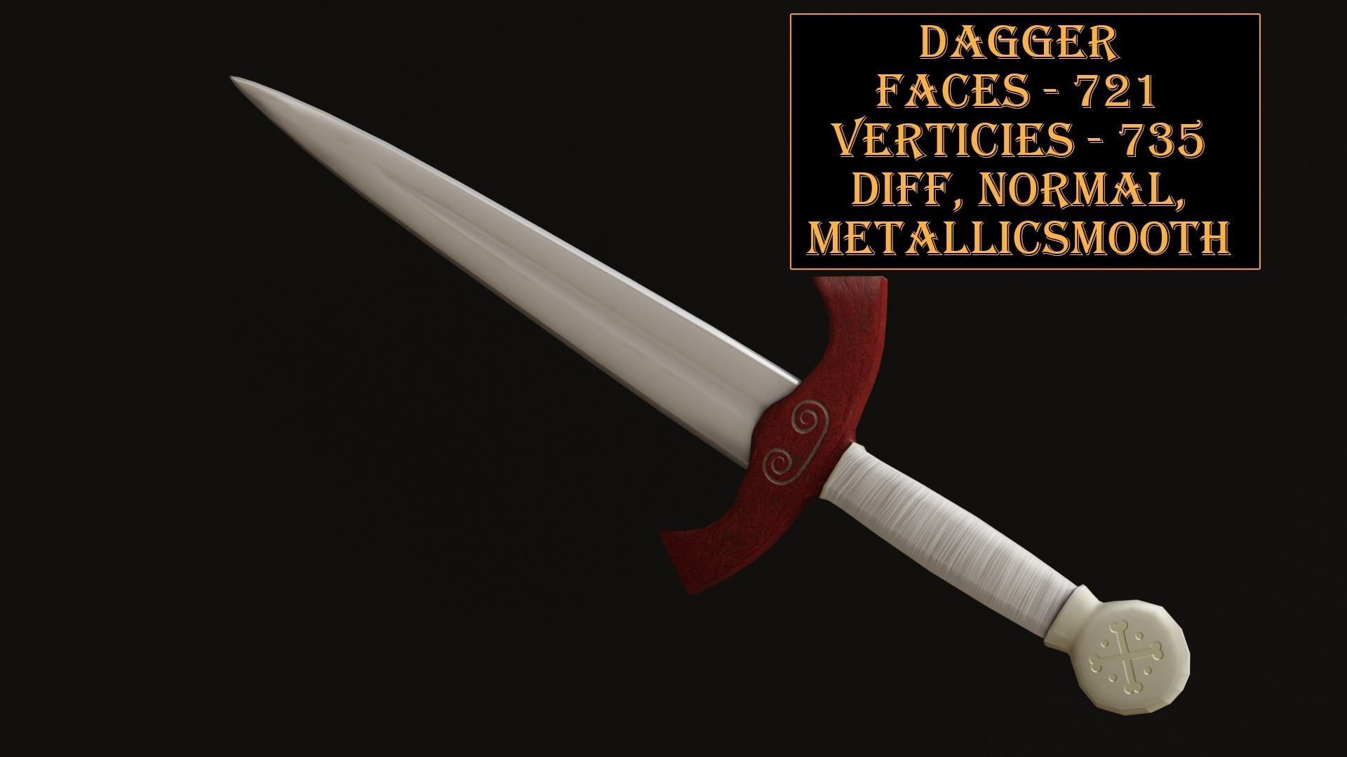 Medieval Weapons Pack Low-poly 3D model_7