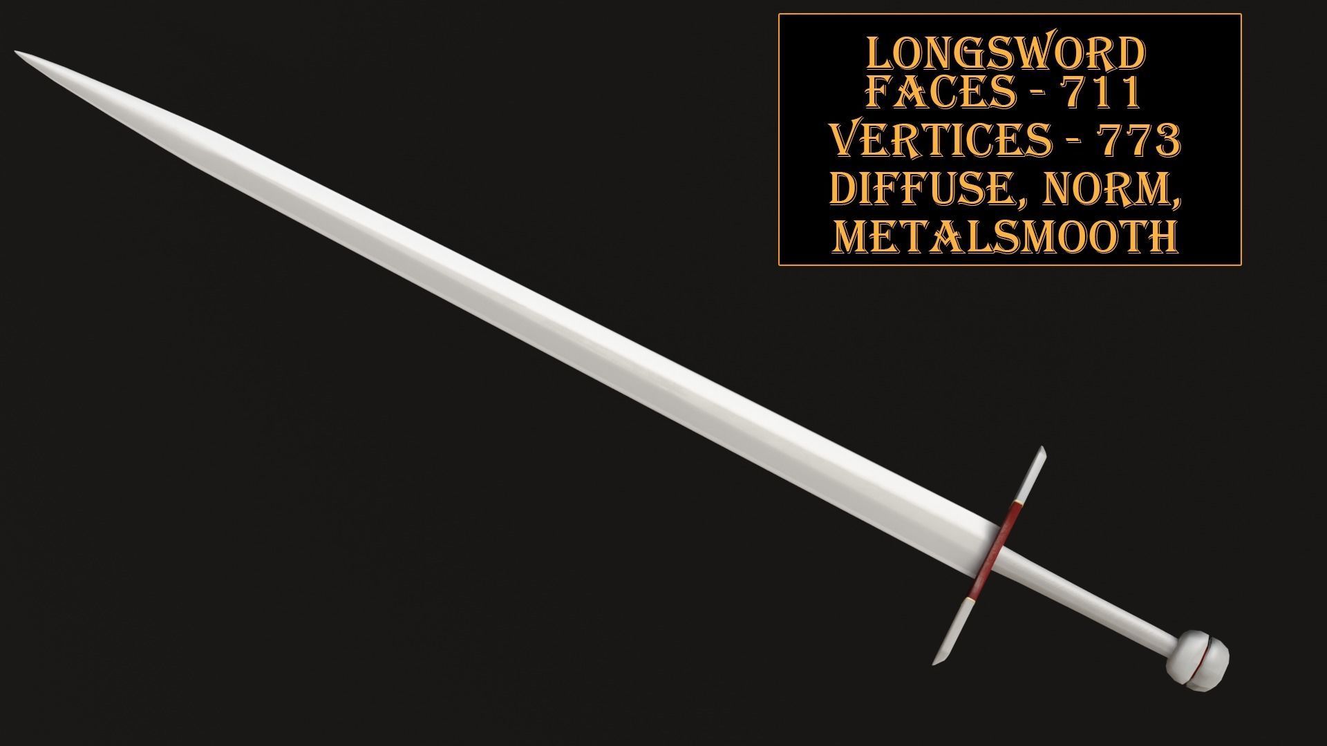Medieval Weapons Pack Low-poly 3D model_8