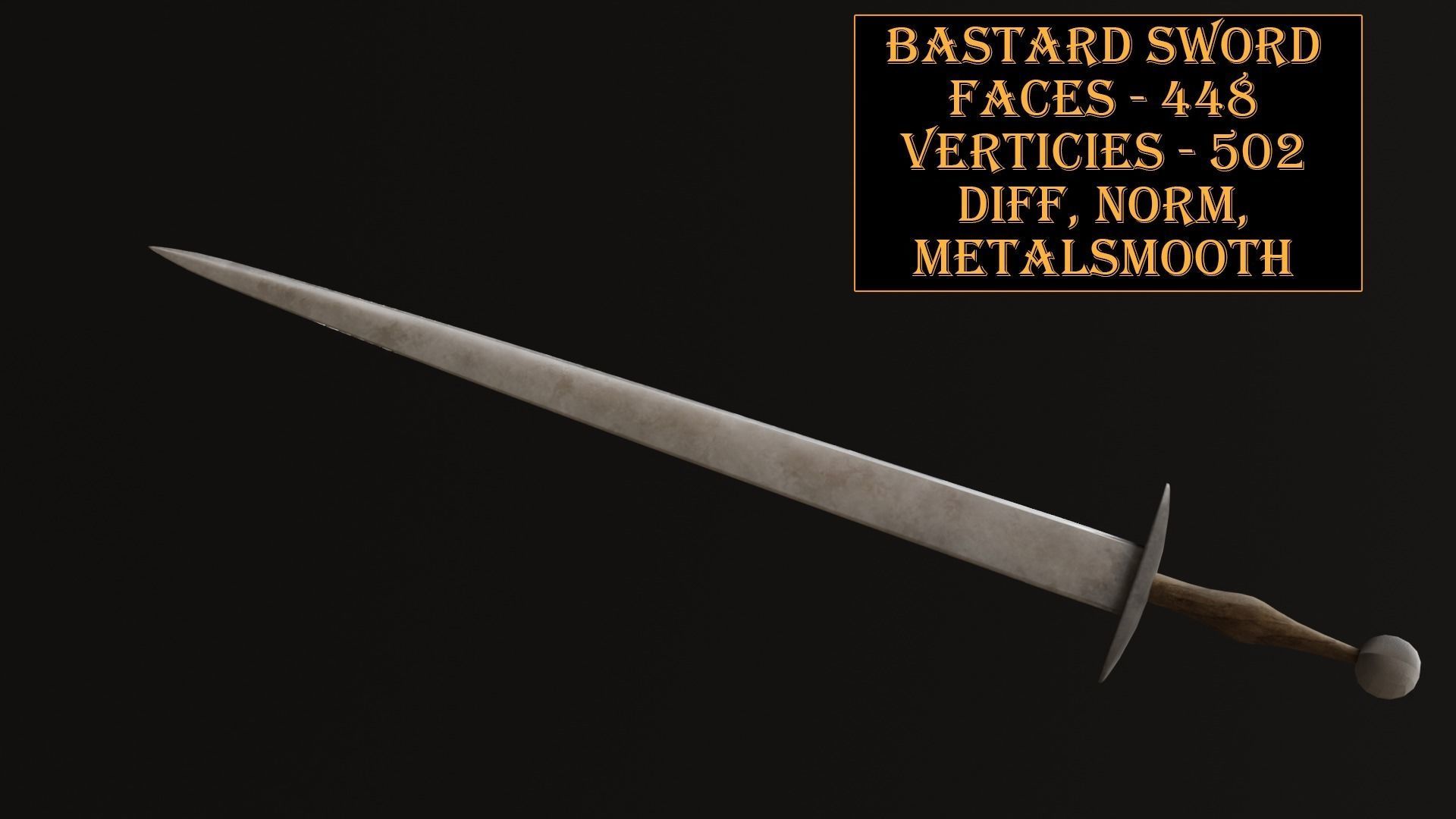 Medieval Weapons Pack Low-poly 3D model_5