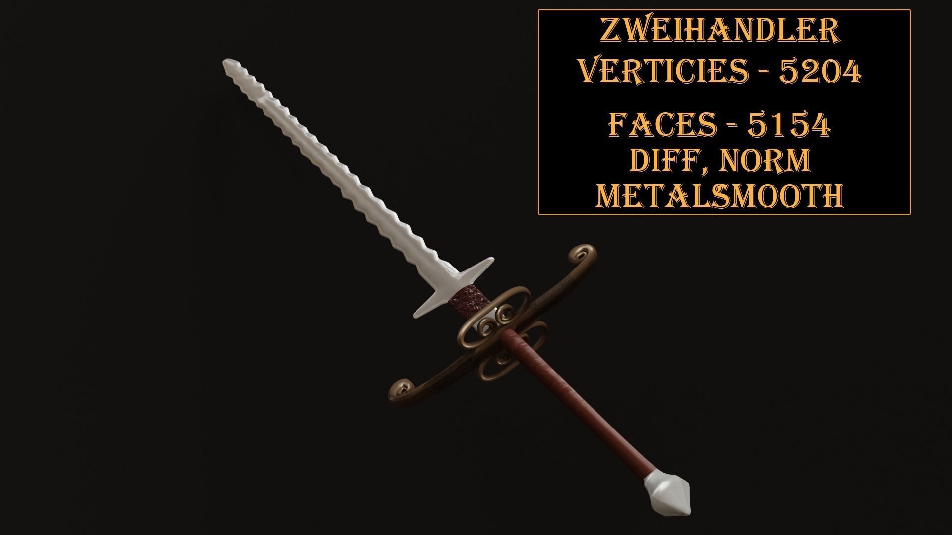 Medieval Weapons Pack Low-poly 3D model_2