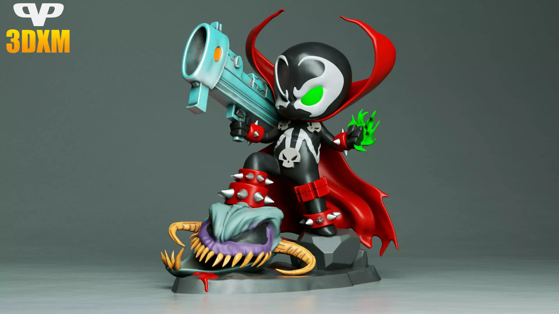 Spawn Chibi STL 3MF for 3D Printing 3DXM ChibiSTL 3D print model