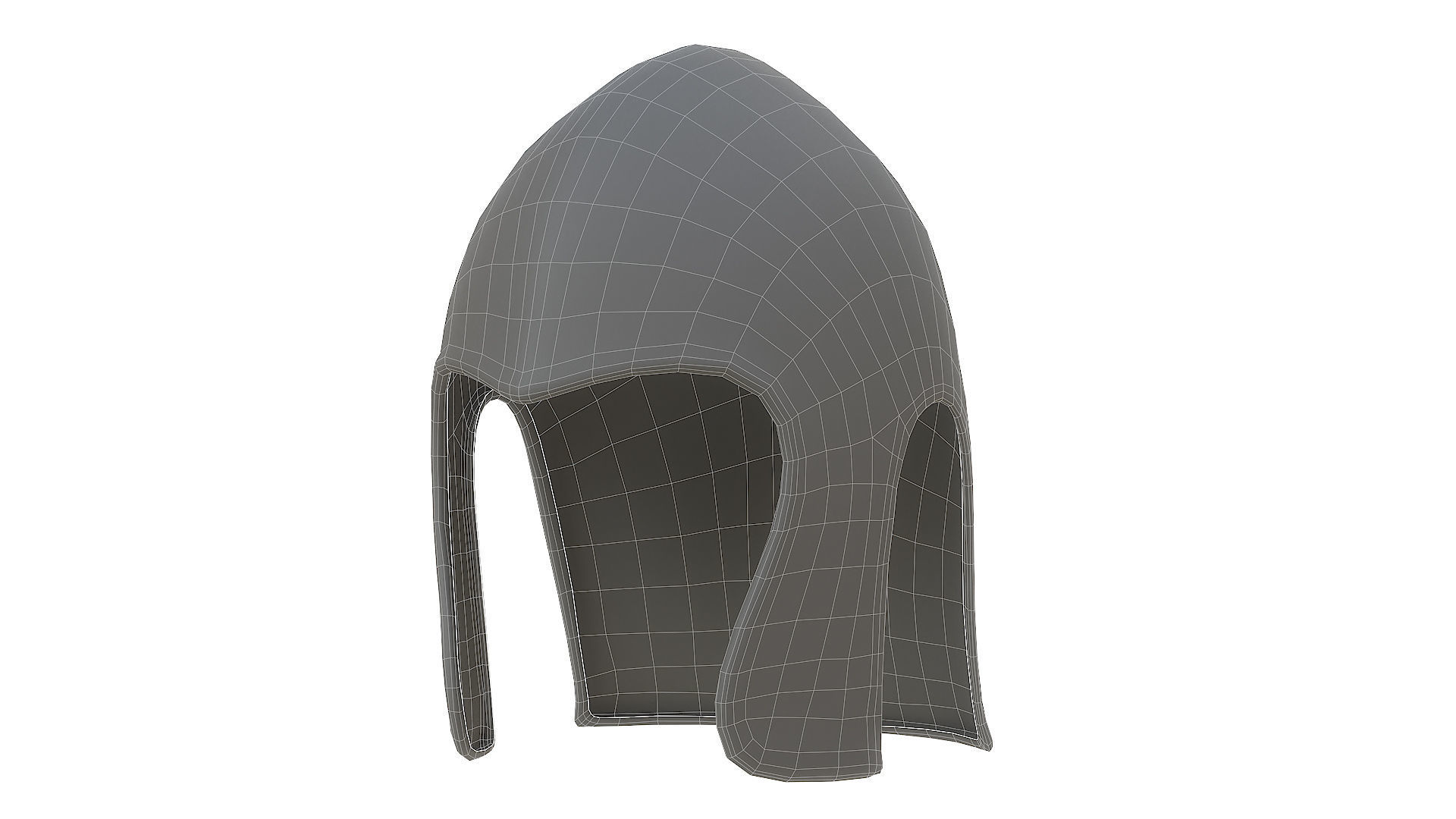 Medieval Helmet  Low-poly  3D Model Collection_8