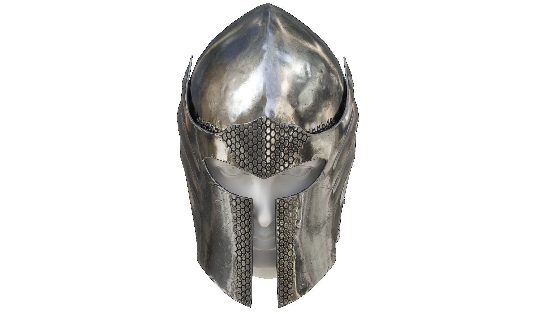 Medieval Helmet  Low-poly  3D Model Collection_15