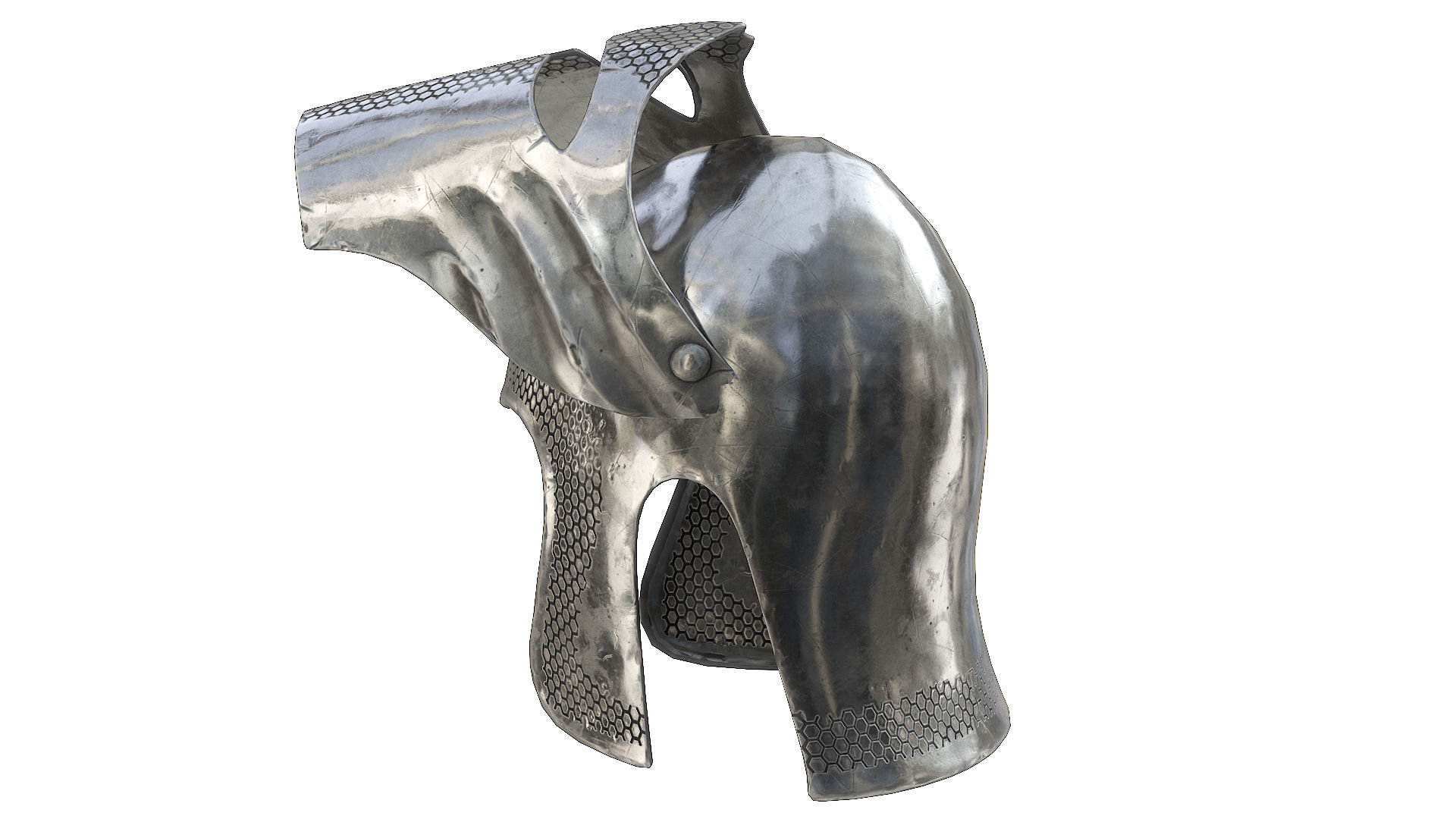 Medieval Helmet  Low-poly  3D Model Collection_18