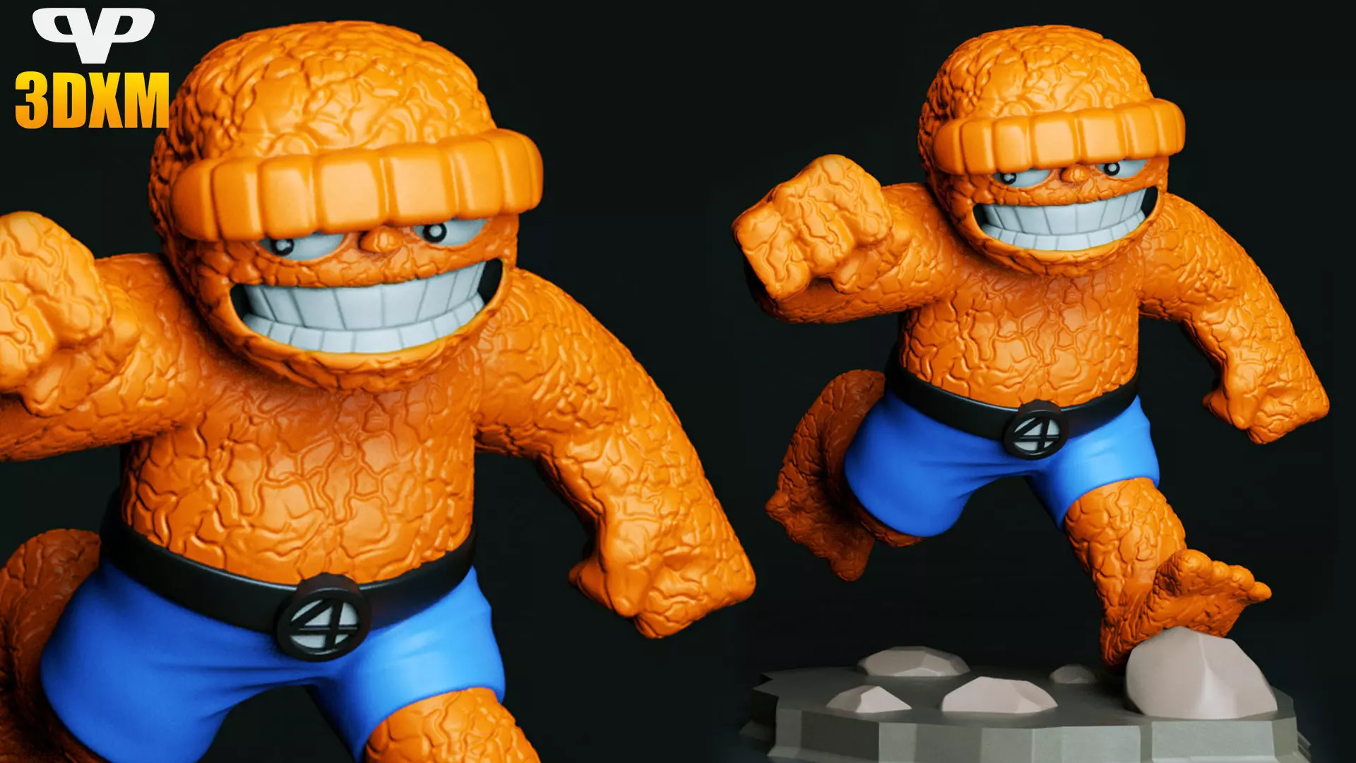 The Thing Chibi for 3D Printing STL 3D print model