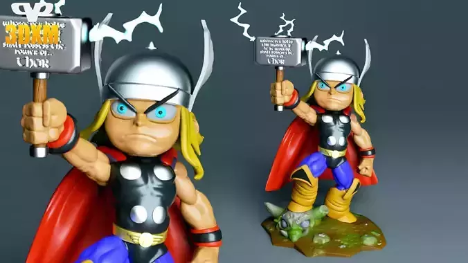 Thor Chibi for 3D Printing STL