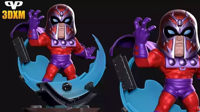 Magneto Chibi for 3D Printing STL