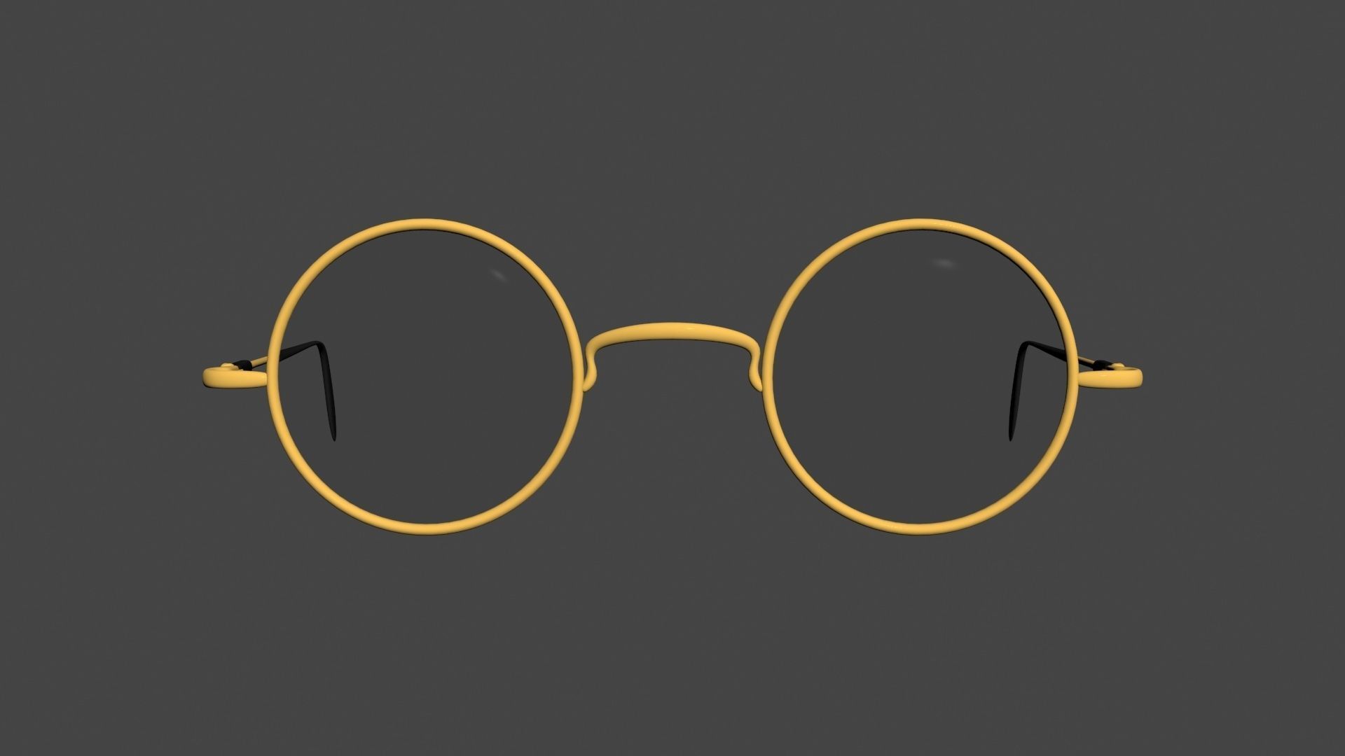 GLSS-002 Round sunglasses 3D model_2