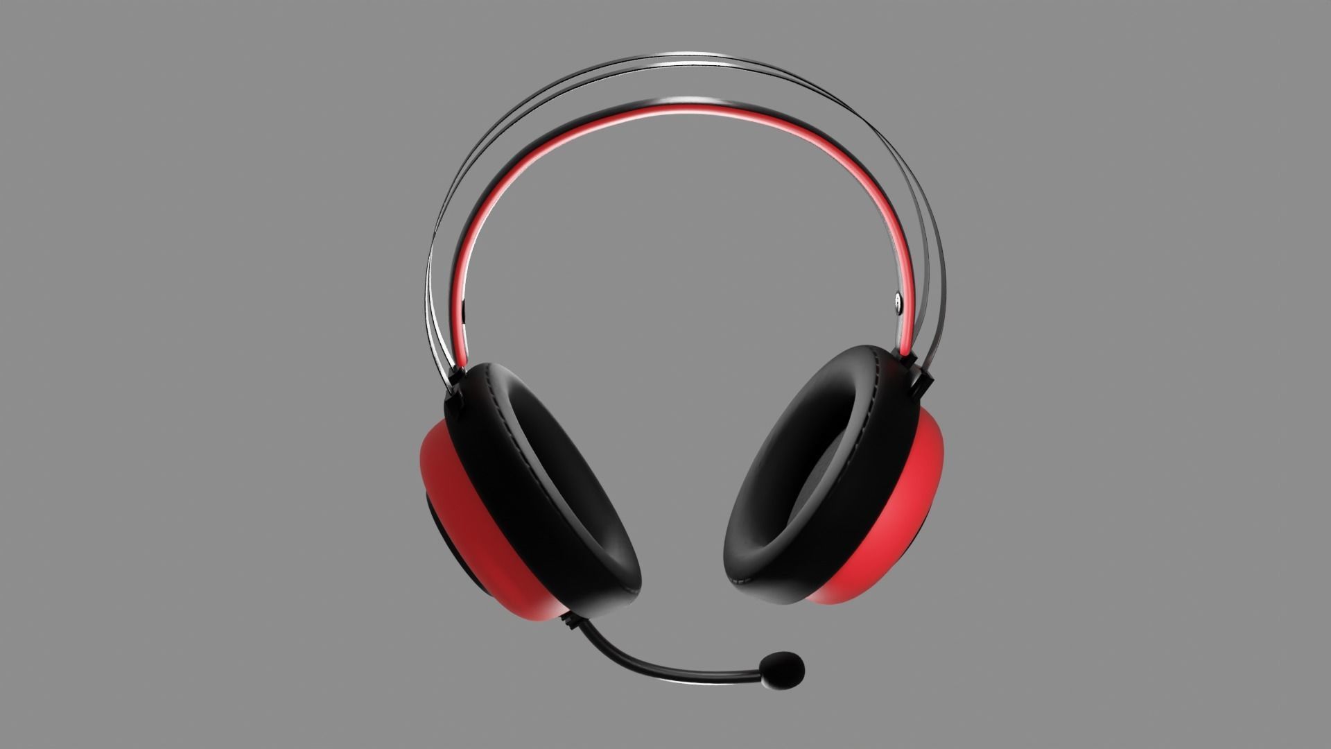 Microphone Wireless Gaming Headphone Free 3D model_6