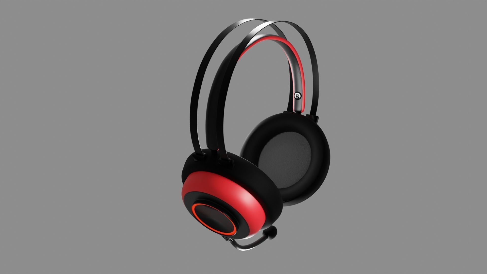 Microphone Wireless Gaming Headphone Free 3D model_24