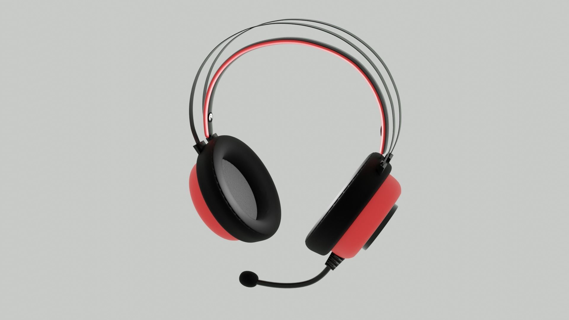 Microphone Wireless Gaming Headphone Free 3D model_18