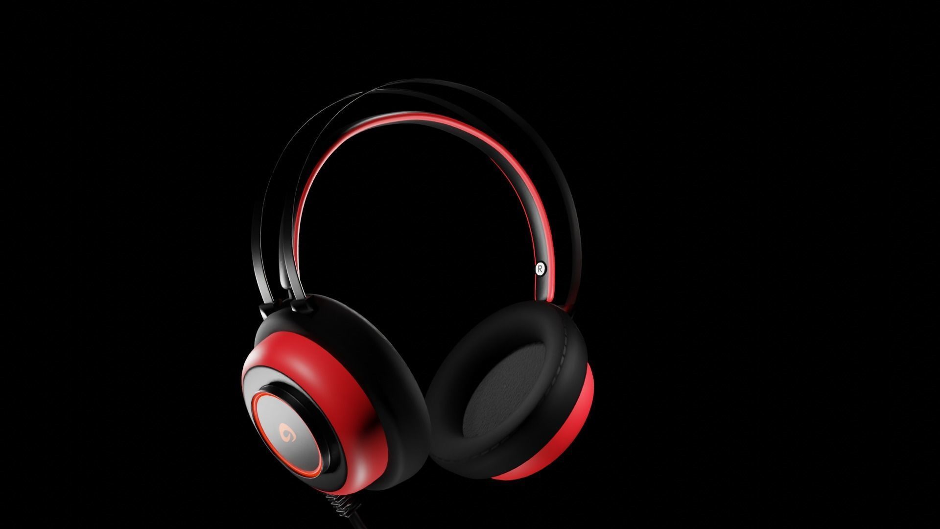 Microphone Wireless Gaming Headphone Free 3D model_15