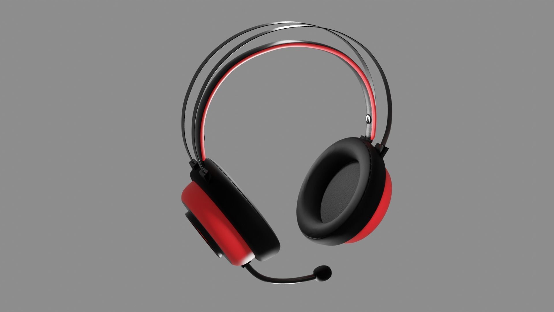 Microphone Wireless Gaming Headphone Free 3D model_5