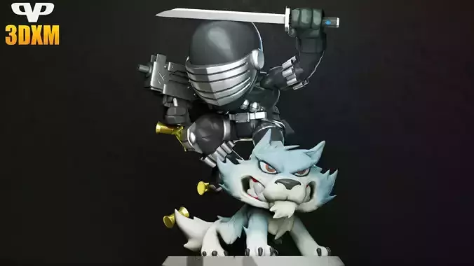 Snake Eyes Chibi for 3D Printing STL