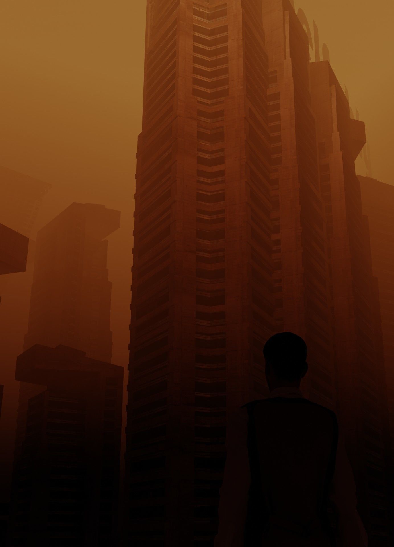 Blade runner look made in blender 3D model_3