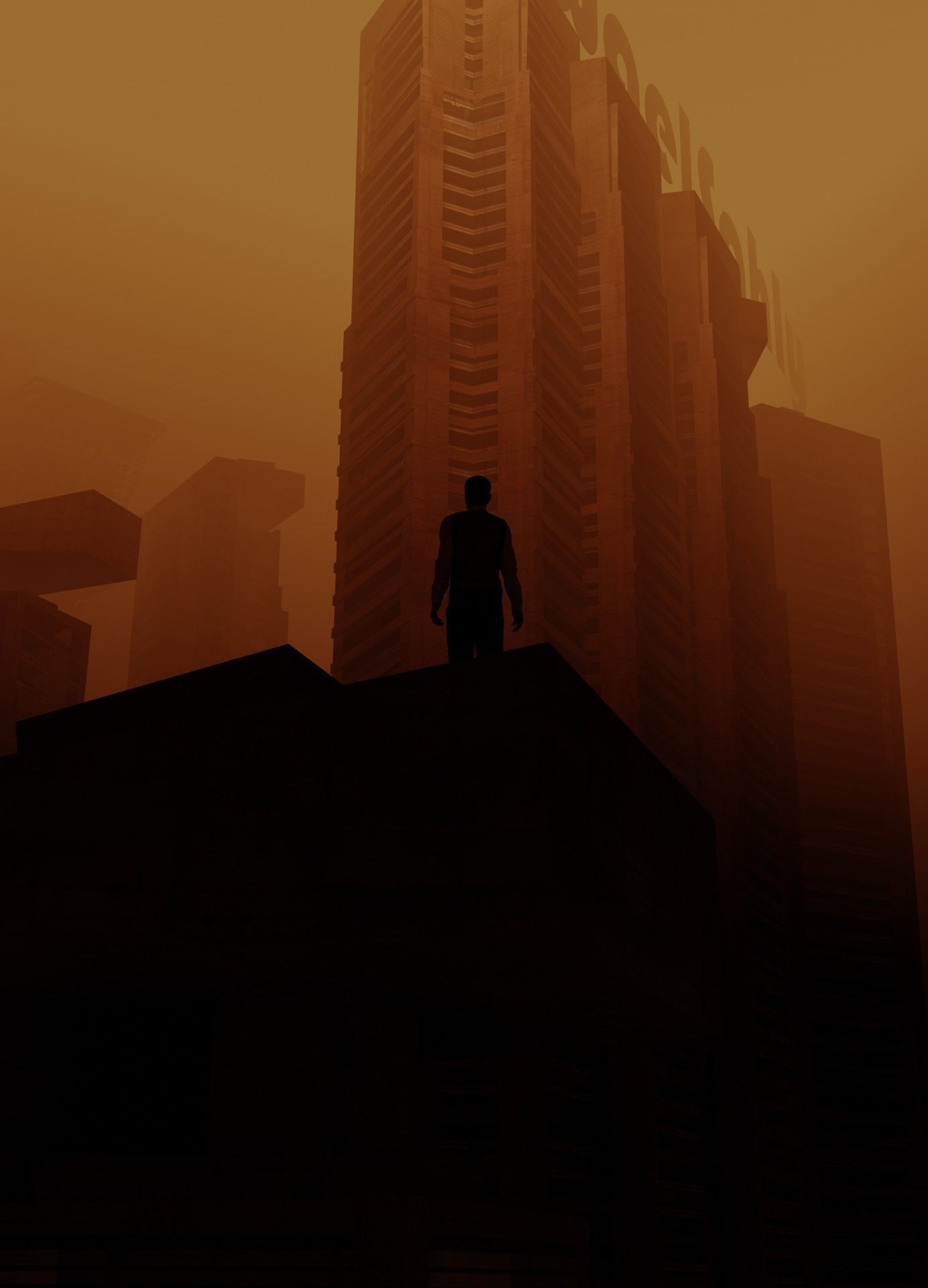 Blade runner look made in blender 3D model_1