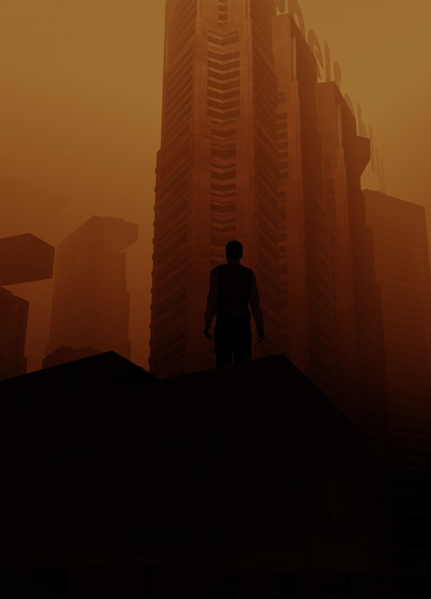 Blade runner look made in blender 3D model_2