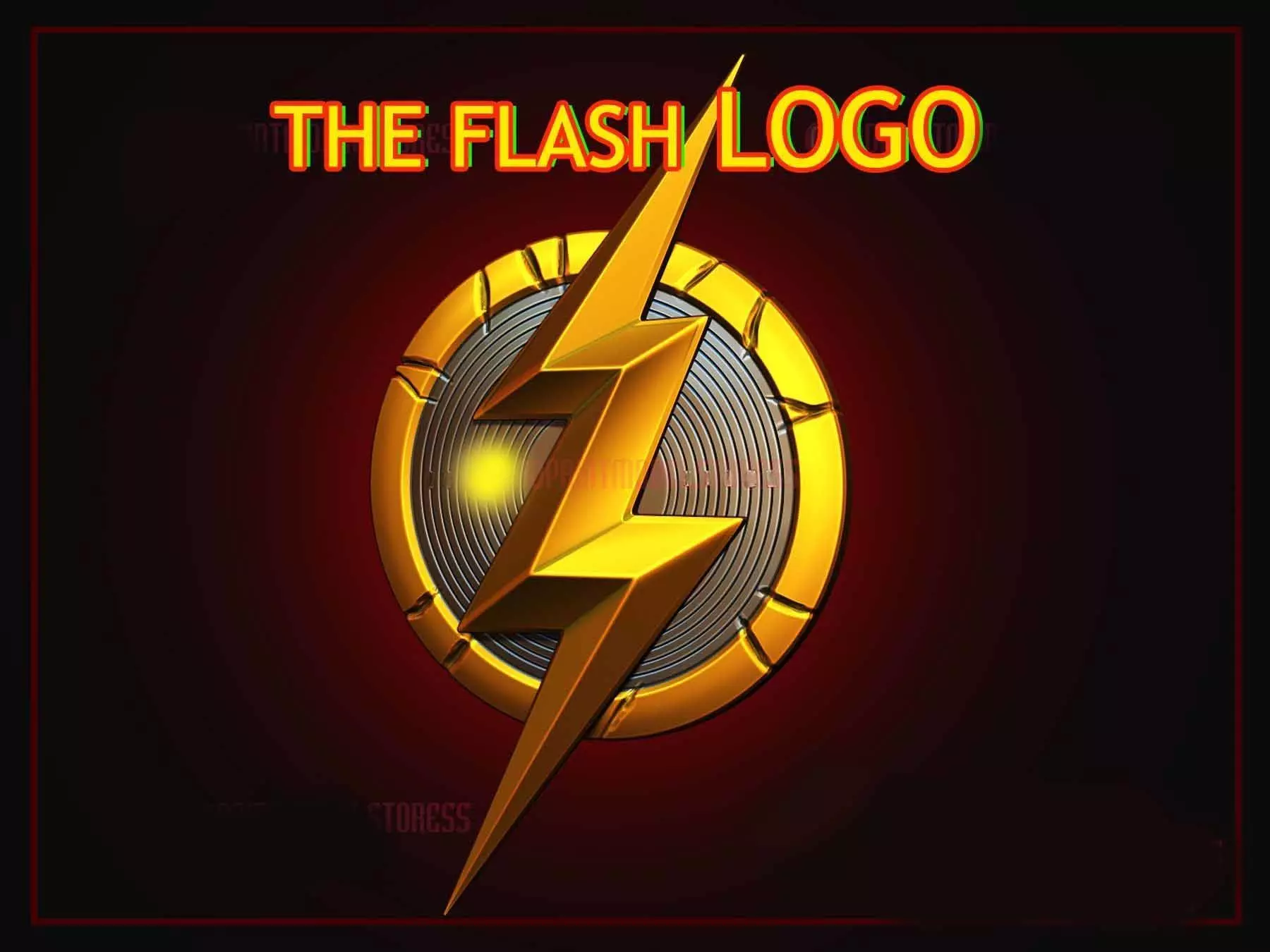 The Flash Symbol Logo - The Flash Movie 2023 - DC Cosplay Prop 3D print model