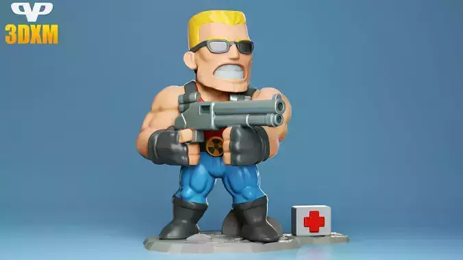 Duke Nukem Chibi for 3D Printing STL